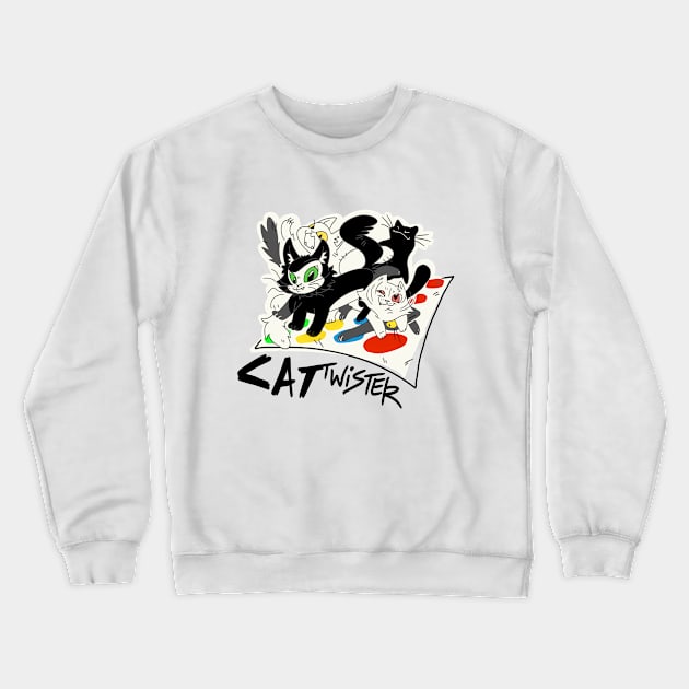 Cat twister Crewneck Sweatshirt by KO-of-the-self